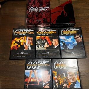 James Bond Ultimate Edition - Vol. 3 (DVD, 2009, 10-Disc Set) Tested Working EUC